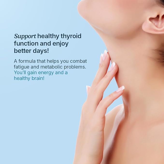 Santo Remedio Thyroid Plus by Dr. Juan Rivera Thyroid Health Support Supplement with Vitamin B12 Iodine Selenium Zinc Copper &amp L-Tyrosine 60 Capsules 30 Servings