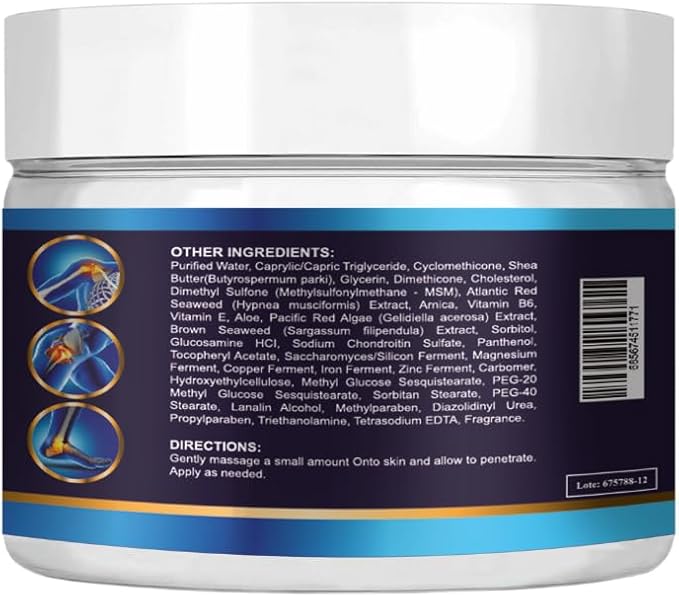 Glucosamine Chondroitin MSM &amp Collagen Cream 2 Pack 8oz.