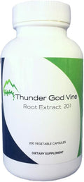 Thunder God Vine Root Extract | Tripterygium wilfordii | 20:1 Concentration | 200 x 100mg Vegan Capsules | Made in USA