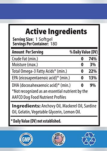 Dog Heart Health - Omega 3 - Advanced Complex - Health &amp Wellness - for Dogs - dha for Dogs - 2 Bottle (360 Softgels)