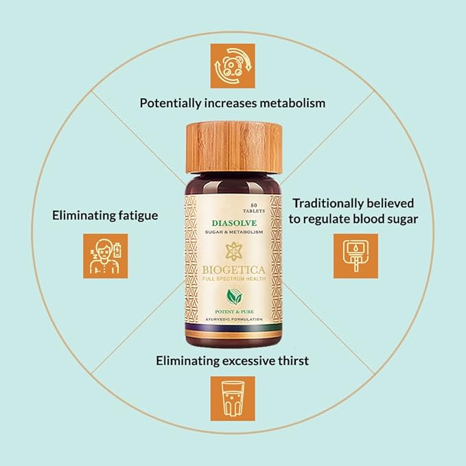 Biogetica Gastrosolve Digestive Enzyme Supplement for Wellness &amp Gut Support (Digestive Care) - 80 Tablets