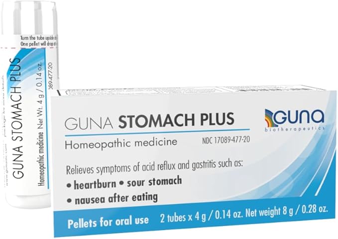 Guna Stomach Plus Homeopathic Digestive Stomach Acid Balance - 2 Tubes