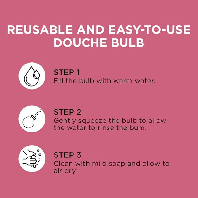Pure for Men Stay Ready Fiber Supplement (120 Ct) + Bum Bulb Anal Douche Kit