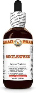 Hawaii Pharm Bugleweed Extract Tincture for Thyroid Balance Eases Premenstrual Discomfort Soothes Breast Tenderness Supports Women's Wellness - 2 fl.oz