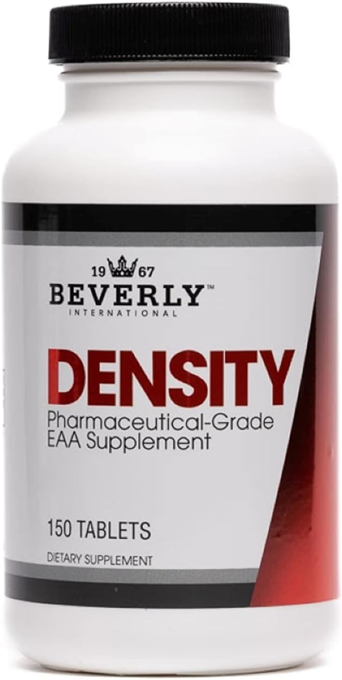 Beverly International Density 150 Tablets. Essential Amino Acids (EAAs). Boost Your Body's EAAs and Build Muscle Easier with Density. Complete and Balanced Formula. Unlock Your Vegan Potential
