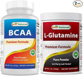 BCAA Powder 8 OZ &amp L-Glutamine Pure Powder 1 LB