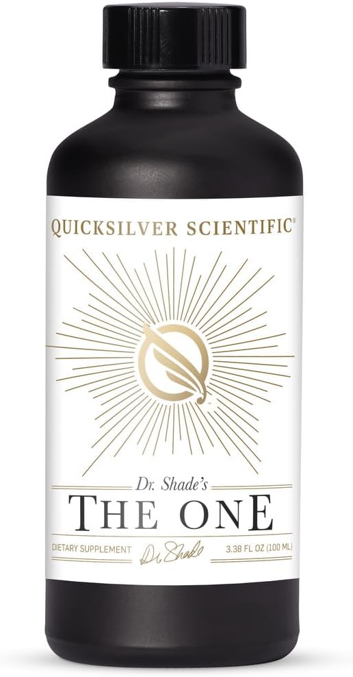 Quicksilver Scientific The ONE Mitochondrial Elixir - Mitochondria Supplement to Support Cellular Health with Phosphatidylcholine Resveratrol Reishi Mushroom &amp CoQ10 Liquid (3.38 Fl oz / 100ml)
