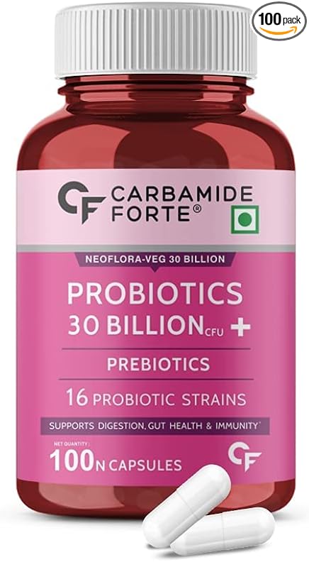 Probiotics Supplement 30 Billion for Women &amp Men - 100 Veg Capsules