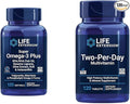 Life Extension Super Omega-3 Plus EPA/DHA Fish Oil Sesame Lignans &amp Two-Per-Day High Potency Multi-Vitamin &amp Mineral Supplement