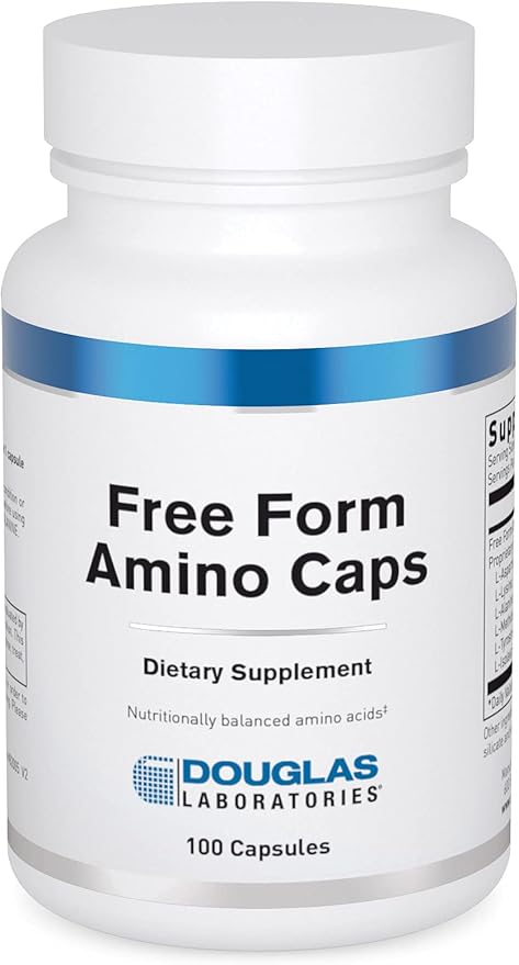 Douglas Laboratories Free Form Amino Capsules | Balanced Amino Acid Mixture to Support Energy Muscles Tissues Bones and Overall Health* | 100 Capsules