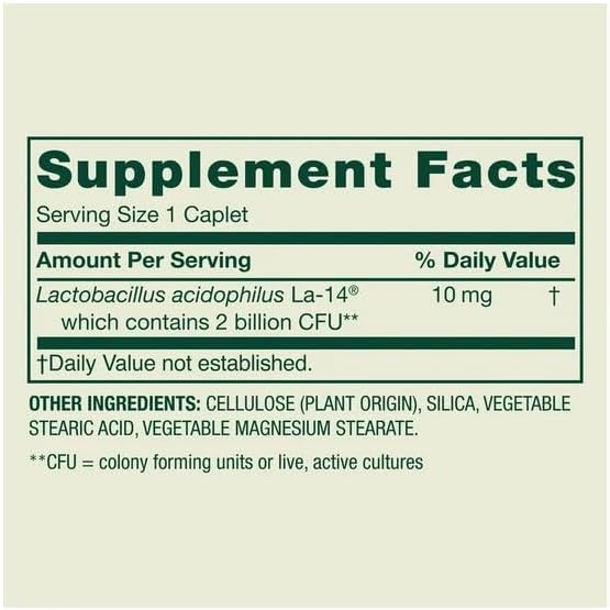 H4U Spring Valley Extra Strength Probiotic Vegetable Capsules for Digestive Health (Acidophilus 100 Count)