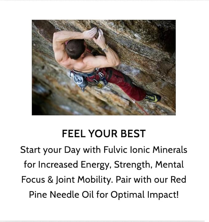 Optimally Organic Water Extracted Fulvic Ionic Minerals X350 - Patented BioActive Fulvic Acid Humic Acid Trace Minerals Electrolytes &amp Essential Amino Acids - 8+ Month Supply!