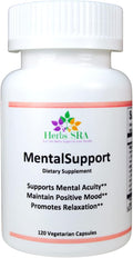 Mental Support Supplement with Magnesium L-Threonate Alpha GPC L-Tyrosine L-Tryptophan &amp 5-HTP Supports Mental Acuity Mood &amp Relaxation 120 Vegetarian Capsules