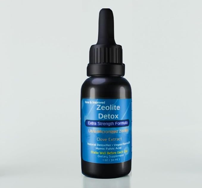 Liquified Zeolite 3 Pack Fulvic and Humic Acid Immune Gut Support Liquid Cleanser Zeolite 1 oz Glass Bottle exp 10/01/27