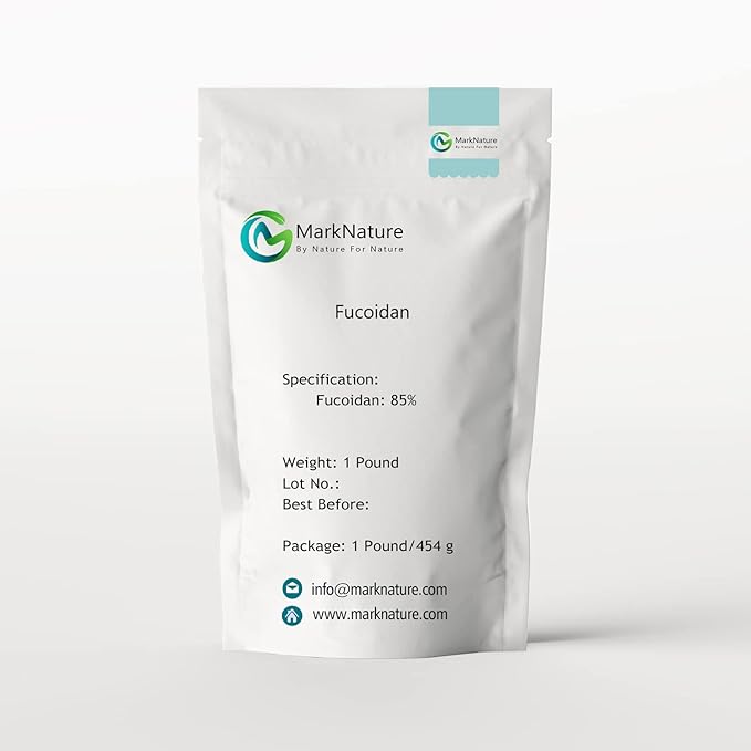 MARKNATURE Fucoidan Powder Purity 85% Marine Sulfated Polysaccharide 1 Pound