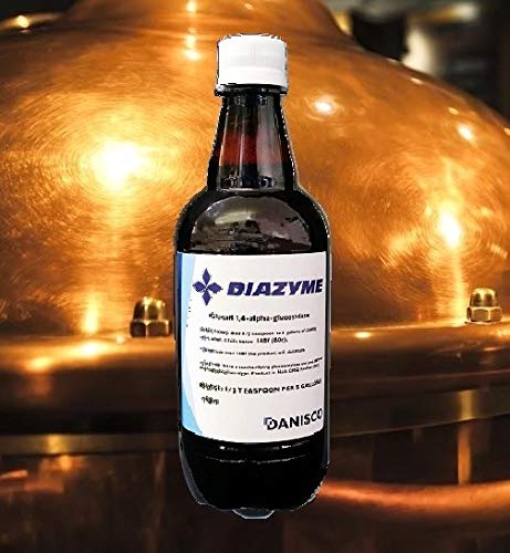 GLUCOAMYLASE AMYLASE ENZYME DIAZYME X4 AGGRESSIVE LIQUID CONVERTS ALL STARCH TO SUGAR IN WORT AND MASH REPLACES CONVERTASE AG300L
