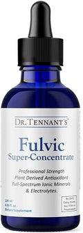Dr. Tennant's Fulvic Super-Concentrate Liquid | Enhances Cellular Energy &amp Detoxification | Provides Essential Trace Minerals | 120-Day Supply