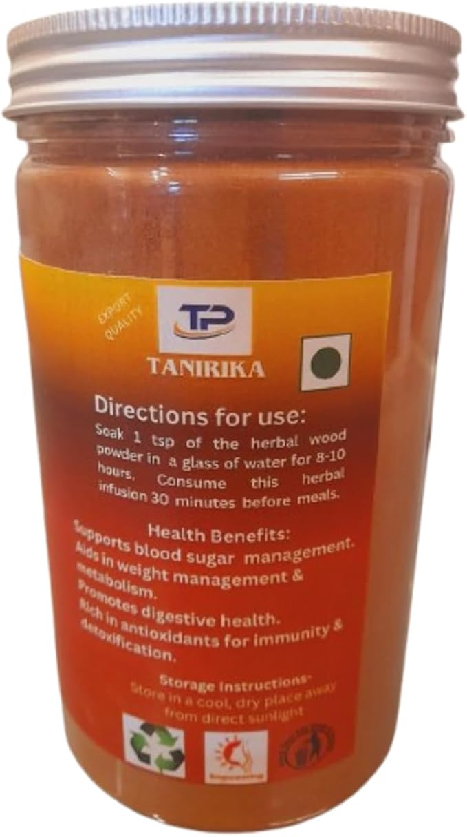 Vijaysar Organic Wood Powder/ 100% Natural/Health and Personal Care/ 400GM