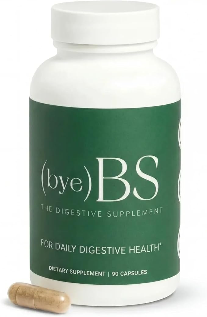 Bloating Relief Capsules – No Mixing Fiber for Daily Digestive Support – Psyllium Fiber Peppermint Slippery Elm &amp L-Glutamine – Daily Gut Health Supplement for Regularity &amp Comfort