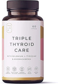 Palak Note Miduty Triple Thyro Care - Selenium Sea Kelp L-Tyrosine Zinc Ashwagandha B1 (Pack of 60 Capsules)