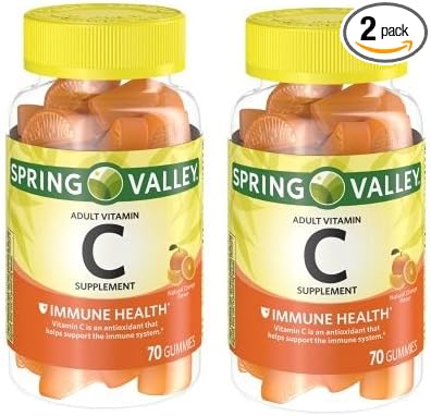 Spring Valley - Gummie Vitamin C 240 mg 70 Orange Gummies (Pack of 2)