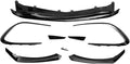 Front Bumper Lips Canards SplittersCompatible For Mercedes CLA Class 2016-2018 Facelifted CLA45 &amp Sport Models