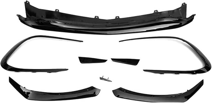 Front Bumper Lips Canards SplittersCompatible For Mercedes CLA Class 2016-2018 Facelifted CLA45 &amp Sport Models