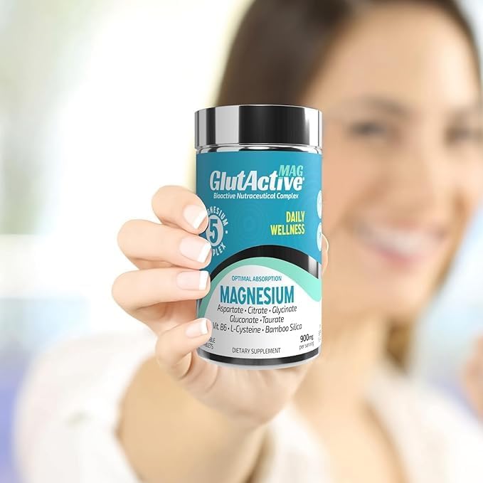 MAG | 750mg of Magnesium Glycinate Taurate Aspartate Gluconate &amp Citrate for Muscles Nerves &amp Energy | High Absorption | Sugar Free | 30 Chewable Tablets