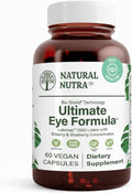 Natural Nutra Ultimate Eye Health Supplement - Bilberry &amp Blueberry Extract Blend for Day and Night Vision Support Promotes Color Perception &amp Eye Clarity - Non-GMO Gluten-Free Vegan - 60 C