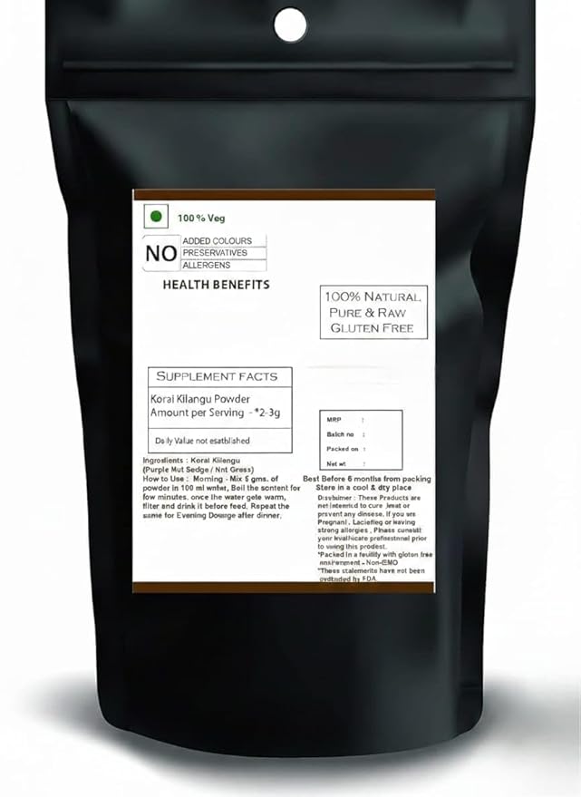 Korai Kizhangu Powder | Nut Grass | Cyperus rotundus | Tuber Powder -100 Gms