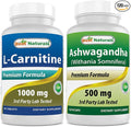 Best Naturals L-Carnitine 1000mg &amp Ashwagandha Extract 500 Mg