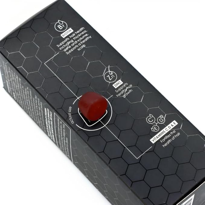 Biotin-Boosted Hair Gummies: Unlock Healthier Fuller Hair with Essential Vitamins C D &amp E
