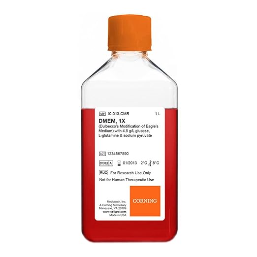 Mediatech 10-013-LX Dulbecco's Modification of Eagle's Medium Powder 4.5 g/L Glucose L-glutamine and Sodium Pyruvate