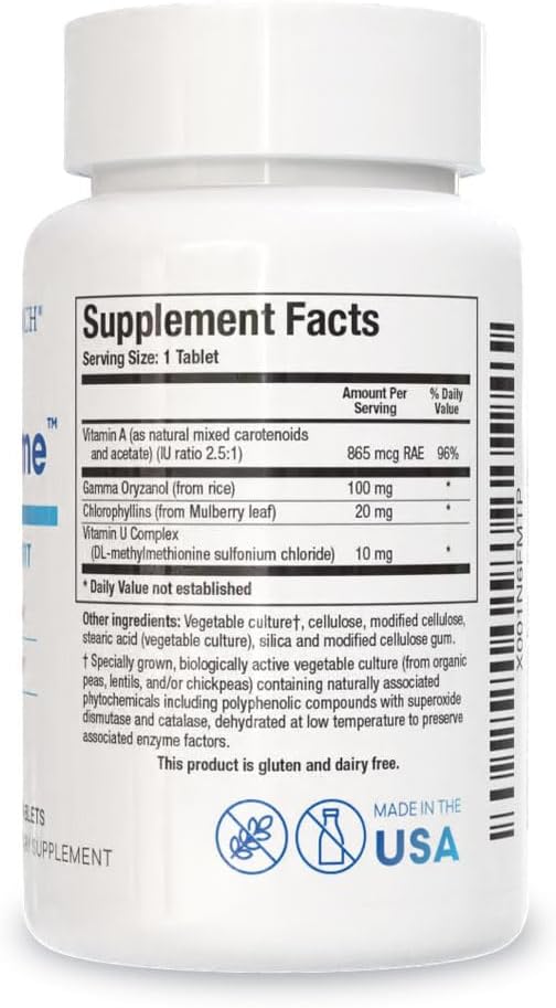 Biotics Research Gastrazyme &amp Hydro-Zyme –Digestive Support with Vitamin U Complex Gamma Oryzanol Betaine HCL &amp Digestive Enzymes –Promotes Gut Lining Gastric pH &amp Nutrient Absorption-9