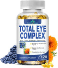 TheraSuva Total Eye Complex - Lutein + Bilberry + Zeaxanthin + Citrus Bioflavonoids - Ultra Vision Support Supplement for Healthy Eyes 2 Month Supply 120 Softgels