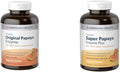 American Health Papaya Digestive Enzyme Chewable Tablets Bundle - Original 600 Count and Super Plus 360 Count