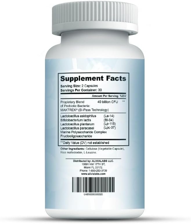 MegaBiotics50-40 Billion with 10 Probiotic Strains Dairy Soy and Gluten Free Strain Verified 60 Capsules