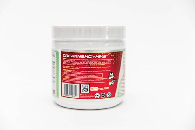 Creatine HCl + HMB for Athletes – Performance &amp Recovery Formula – 2g Creatine HCl 2.5g HMB – Fast Absorption No Bloat No Loading – 30 Servings – GEC (Standard Cherry Limeade)