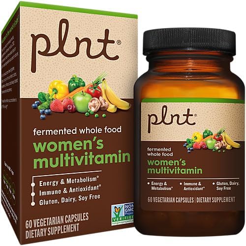 plnt Fermented Whole Food WomenaTMs Multivitamin (60 Vegan Capsules)