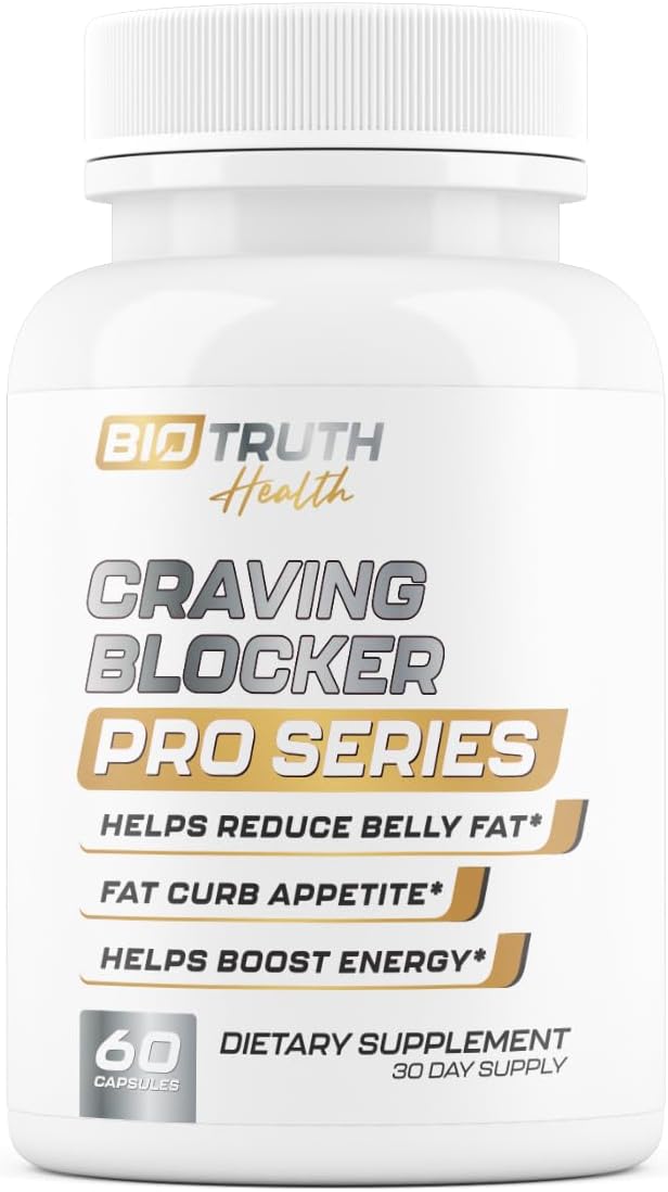 Craving Blocker PRO Series - Supports GLP-1 Pathway Function - Weight Loss Pills for Women &amp Men - Fat Burner to Boost Metabolism Appetite Suppressant | 3rd Party Tested Supplement - 60 Capsules