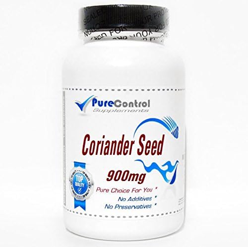 Coriander Seed 900mg // 100 Capsules // Pure // by PureControl Supplements