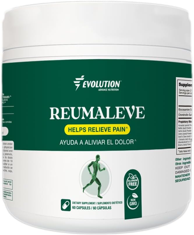 Reumaleve – Joint Support Supplement with Herbal Blend – Glucosamine Chondroitin Devil’s Claw &amp Anamu – Natural Relief for Stiffness Flexibility &amp Joint Discomfort – 60 Capsules