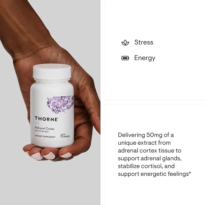 THORNE - Adrenal Support Bundle - Stress Balance &amp Adrenal Cortex Combo - Stress Balance and Adrenal Cortex - 30 to 60 Servings