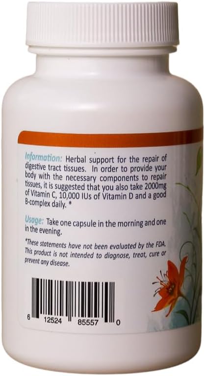 Nature's Rite Digestive Enzymes Gut Health Rehabilitation All Natural Herbs Fast Acting 60 Capsules