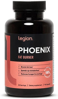 LEGION Phoenix Thermogenic Fat Burners &amp Weightloss Pills - 30 Serving 90 Capsules (Caffeine)