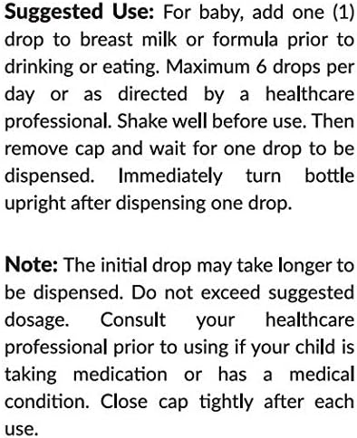 Kiddivit Baby Lactase Drops 1000 Units – Gentle Digestive Support Enzyme Supplement – 100 Daily Servings – Built-In Dropper Glass Bottle – Gluten Free Vegetarian 1oz