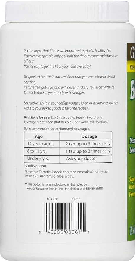 GoodSense Sugar-Free Fiber Powder 8.6 Oz (Pack of 4)