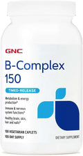 GNC B-Complex 150 Metabolism &amp Energy Production Timed-Release 100 Count