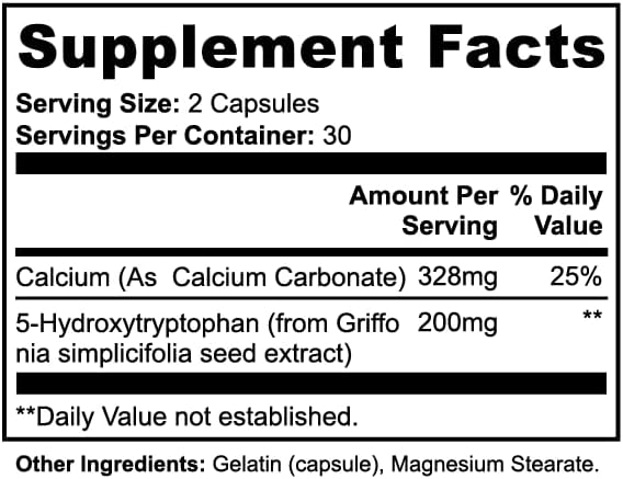 ShantiMoon 5-HTP | Serotonin Support Capsules | 60 Count