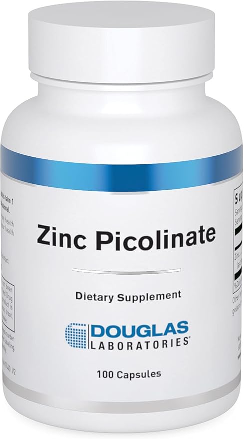 Douglas Laboratories Zinc Picolinate - 50 mg Zinc - For Immune System Antioxidants &amp Skin - Trace Mineral Supplement - 100 Capsules